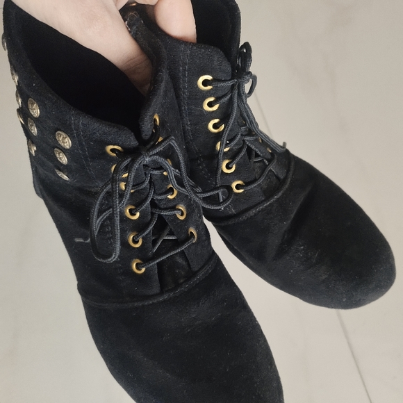 Velvet ankle boots - Picture 6 of 9